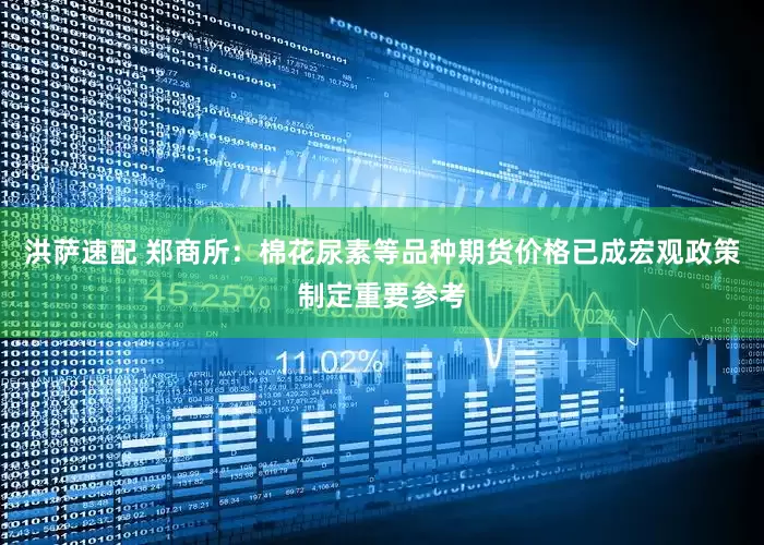 洪萨速配 郑商所：棉花尿素等品种期货价格已成宏观政策制定重要参考